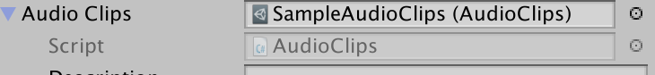 Audio Clips CustomAsset