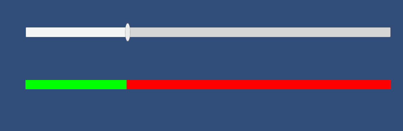 Running demo of health-bar