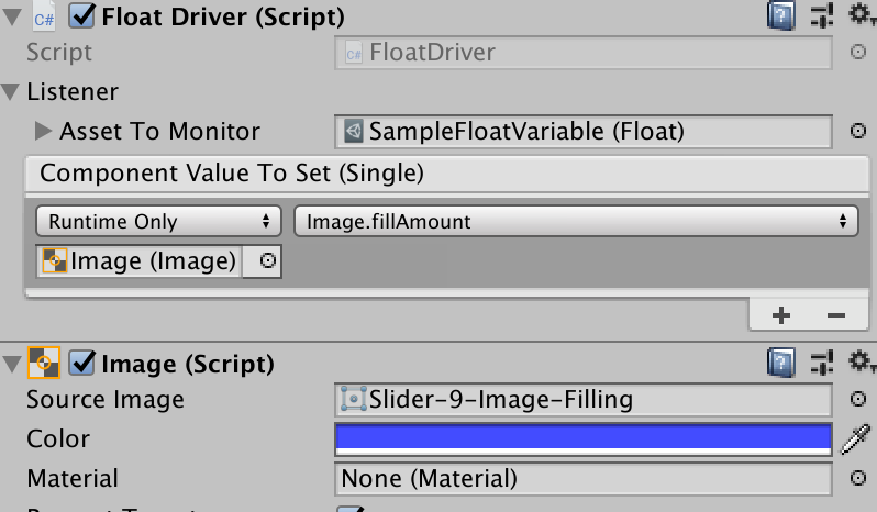 Sample CustomAsset.FloatDriver