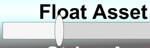How the slider looks on the unity application window