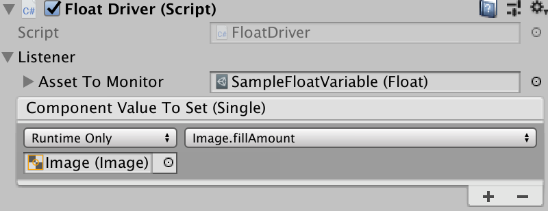 Adding a CustomAsset.Float driver